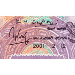 Sri-Lanka - Pick 109b - 20 rupees - Série L/189 - 12/12/2001 - Etat : NEUF