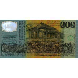 Sri-Lanka - Pick 114b - 200 rupees - Série N/22 - 04/02/1998 - Polymère commémoratif - Etat : NEUF