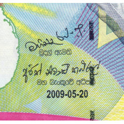 Sri-Lanka - Pick 122a - 1'000 rupees - Série Q/25 - 20/05/2009 - Commémoratif - Etat : NEUF