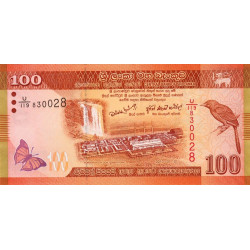 Sri-Lanka - Pick 125a - 100 rupees - Série U/119 - 01/01/2010 - Etat : NEUF