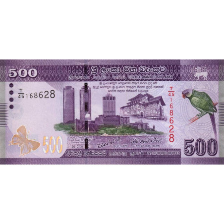 Sri-Lanka - Pick 126a - 500 rupees - Série T/45 - 01/01/2010 - Etat : NEUF