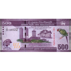 Sri-Lanka - Pick 129a - 500 rupees - Série T/52 - 15/11/2013 - Commémoratif - Etat : NEUF