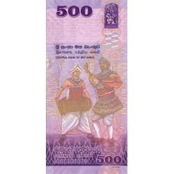 Sri-Lanka - Pick 129a - 500 rupees - Série T/52 - 15/11/2013 - Commémoratif - Etat : NEUF