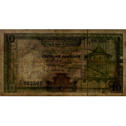 Sri-Lanka - Pick 96a - 10 rupees - Série F/48 - 01/01/1987 - Etat : TB-