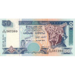 Sri-Lanka - Pick 110e - 50 rupees - Série K/270 - 19/11/2005 - Etat : NEUF