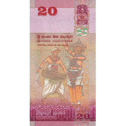Sri-Lanka - Pick 123c - 20 rupees - Série W/313 - 04/02/2015 - Etat : NEUF
