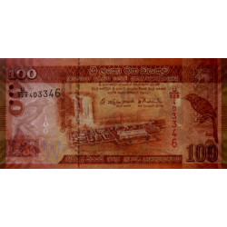 Sri-Lanka - Pick 125d - 100 rupees - Série U/328 - 04/02/2015 - Etat : NEUF