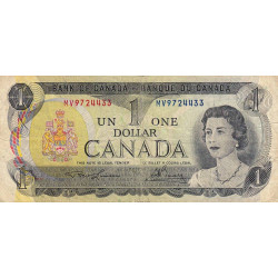Canada - Pick 85a_1[a] - 1 dollar - Série MV - 1973 (1974) - Etat : TB