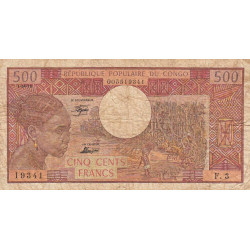 Congo (Brazzaville) - Pick 2b - 500 francs - Séries F.3 - 01/04/1978 - Etat : B