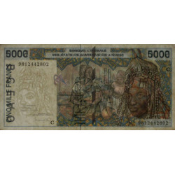 Burkina-Faso - Pick 313Cg - 5'000 francs - 1998 - Etat : TTB