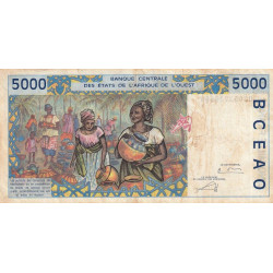 Burkina-Faso - Pick 313Cl - 5'000 francs - 2002 - Etat : TB-