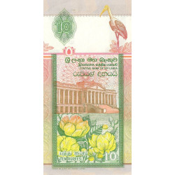 Sri-Lanka - Pick 102b - 10 rupees - Série M/61 - 01/07/1992 - Etat : SUP à SPL