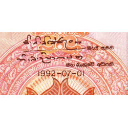 Sri-Lanka - Pick 105A - 100 rupees - Série J/116 - 01/07/1992 - Etat : TTB+