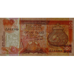 Sri-Lanka - Pick 105A - 100 rupees - Série J/116 - 01/07/1992 - Etat : TTB+