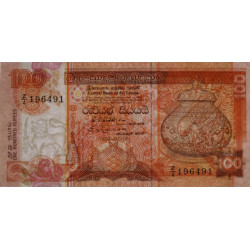 Sri-Lanka - Pick 105Ar (remplacement) - 100 rupees - Série Z/4 - 01/07/1992 - Etat : SUP à SPL