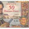 F 54-01 - 30/10/1958 - 50 nouv. francs sur 5000 francs - Henri IV - Série H.90 - Etat : TB+