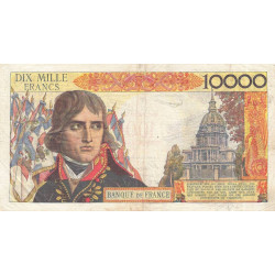 F 55-01 - 30/10/1958 - 100 nouv. francs sur 10000 francs - Bonaparte - Série X.142 - Etat : TB-