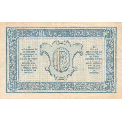 VF 01-02 - 50 centimes - Trésorerie aux armées - 1917 - Série B - Etat : TTB+