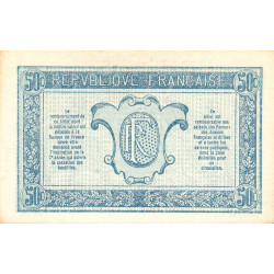 VF 01-04 - 50 centimes - Trésorerie aux armées - 1917 - Série E - Etat : SPL