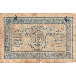 VF 02-04 - 50 centimes - Trésorerie aux armées - 1919 - Série U - Etat : B+