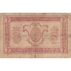 VF 03-08 - 1 franc - Trésorerie aux armées - 1917 - Série H - Etat : B+