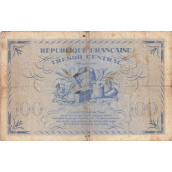 VF 06-01e - 100 francs - Trésor central - 1943 - Série PM - Etat : TB-