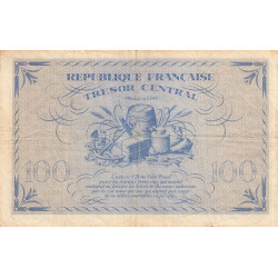VF 06-01e - 100 francs - Trésor central - 1943 - Série PM - Etat : TB