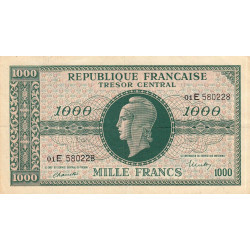 VF 13-02 - 1000 francs - Marianne - 1945 - Série 01E - Etat : TTB