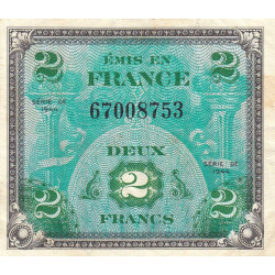 VF 16-01 - 2 francs - Drapeau - 1944 - Sans série - Etat : TTB-