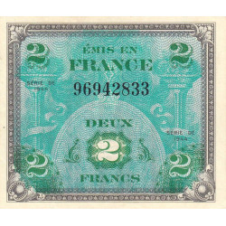 VF 16-01 - 2 francs - Drapeau - 1944 - Sans série - Etat : SUP+ à SPL