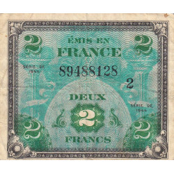 VF 16-02 - 2 francs - Drapeau - 1944 - Série 2 - Etat : TB-