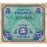 VF 17-01 - 5 francs - Drapeau - 1944 - Sans série - Etat : TB