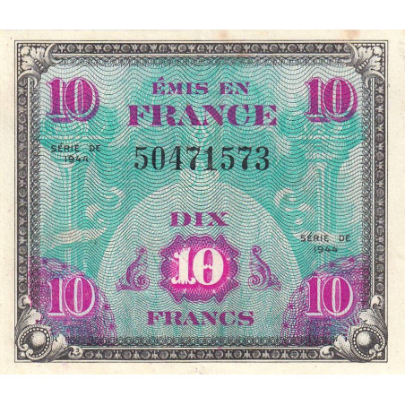VF 18-01 - 10 francs - Drapeau - 1944 - Sans série - Etat : SUP