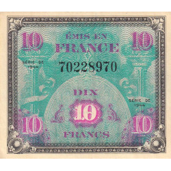 VF 18-01 - 10 francs - Drapeau - 1944 - Etat : SPL