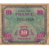 VF 18-01 - 10 francs - Drapeau - 1944 - Sans série - Etat : B
