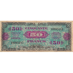 VF 19-01 - 50 francs - Drapeau - 1944 - Sans série - Etat : TTB+