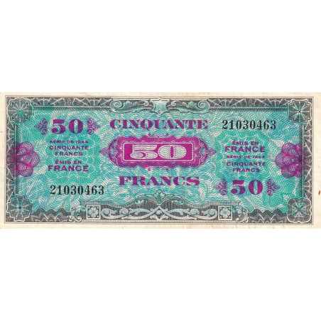 VF 19-01 - 50 francs - Drapeau - 1944 - Sans série - Etat : TTB