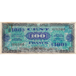 VF 20-01 - 100 francs - Drapeau - 1944 - Sans série - Etat : TTB-