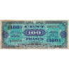 VF 20-01 - 100 francs - Drapeau - 1944 - Sans série - Etat : TB-