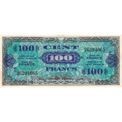 VF 20-02 - 100 francs - Drapeau - 1944 - Série 2 - Etat : TTB+