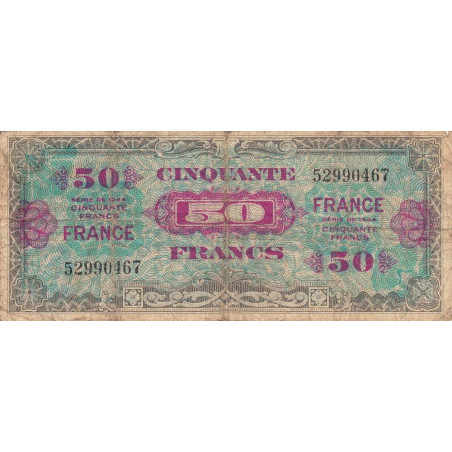 VF 24-01 - 50 francs - France - 1944 (1945) - Sans série - Etat : B+