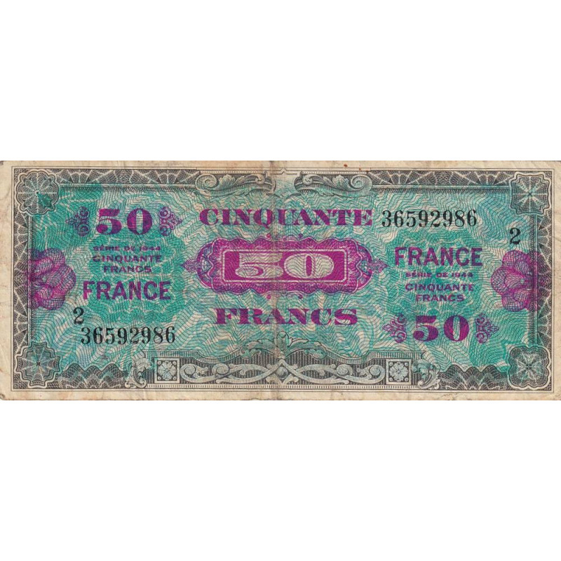 VF 24-02 - 50 francs - France - 1944 (1945) - Série 2 - Etat : TB-