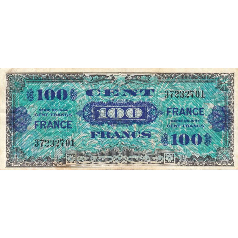 VF 25-01 - 100 francs - France - 1944 (1945) - Sans série - Etat : TB+