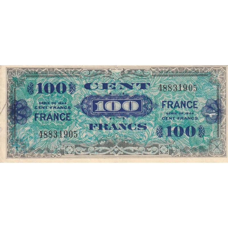 VF 25-01 - 100 francs - France - 1944 (1945) - Sans série - Etat : TB