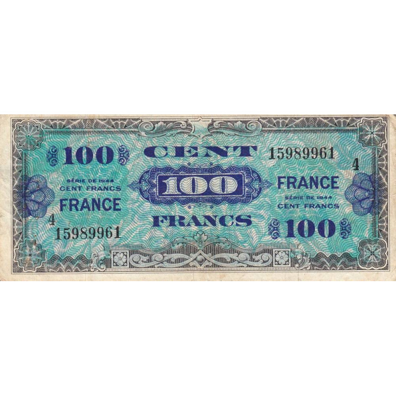 VF 25-04 - 100 francs - France - 1944 (1945) - Série 4 - Etat : TB