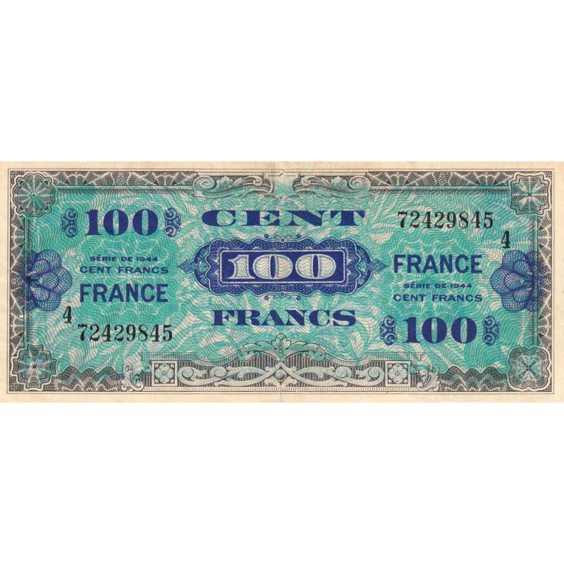 VF 25-04 - 100 francs - France - 1944 (1945) - Série 4 - Etat : TTB