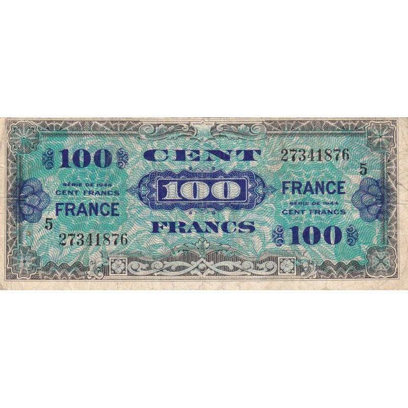 VF 25-05 - 100 francs - France - 1944 (1945) - Série 5 - Etat : TB