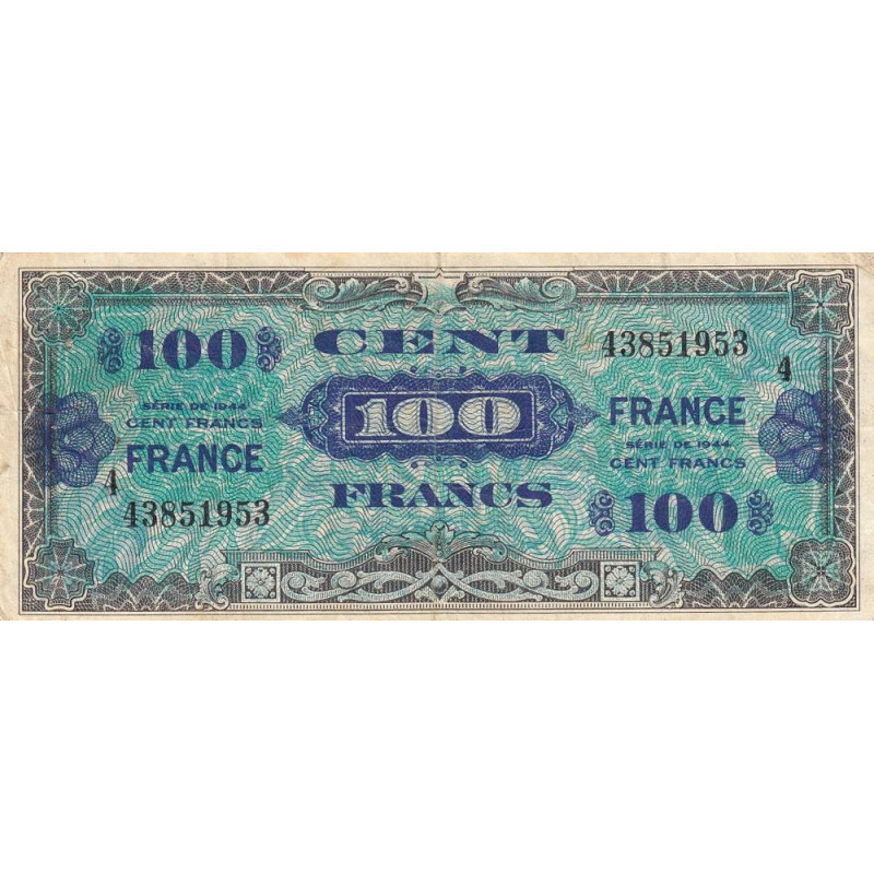 VF 25-04 - 100 francs - France - 1944 (1945) - Série 4 - Etat : TB+