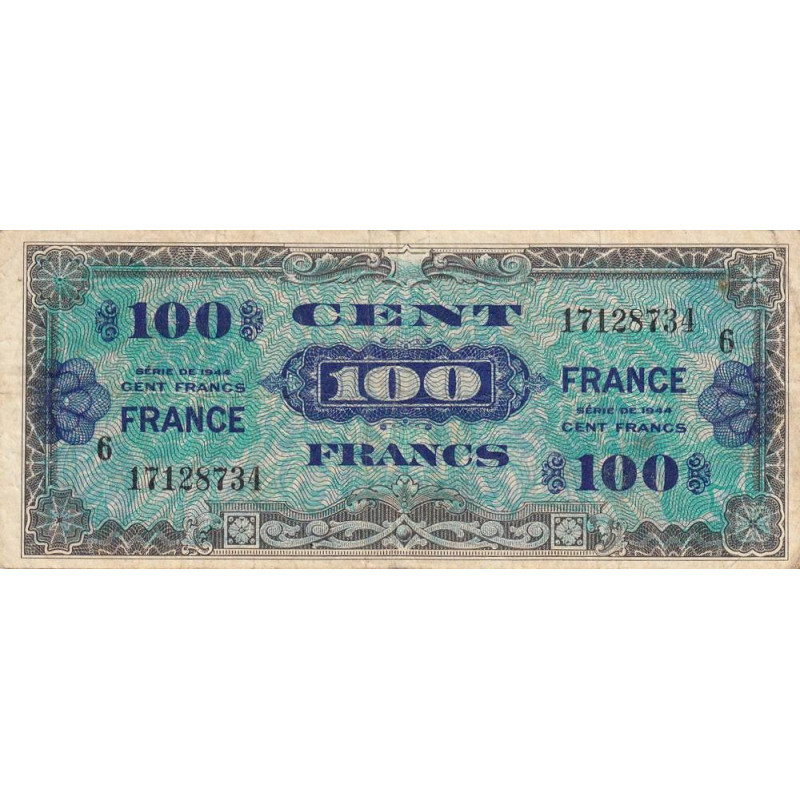 VF 25-06 - 100 francs - France - 1944 (1945) - Série 6 - Etat : TB+