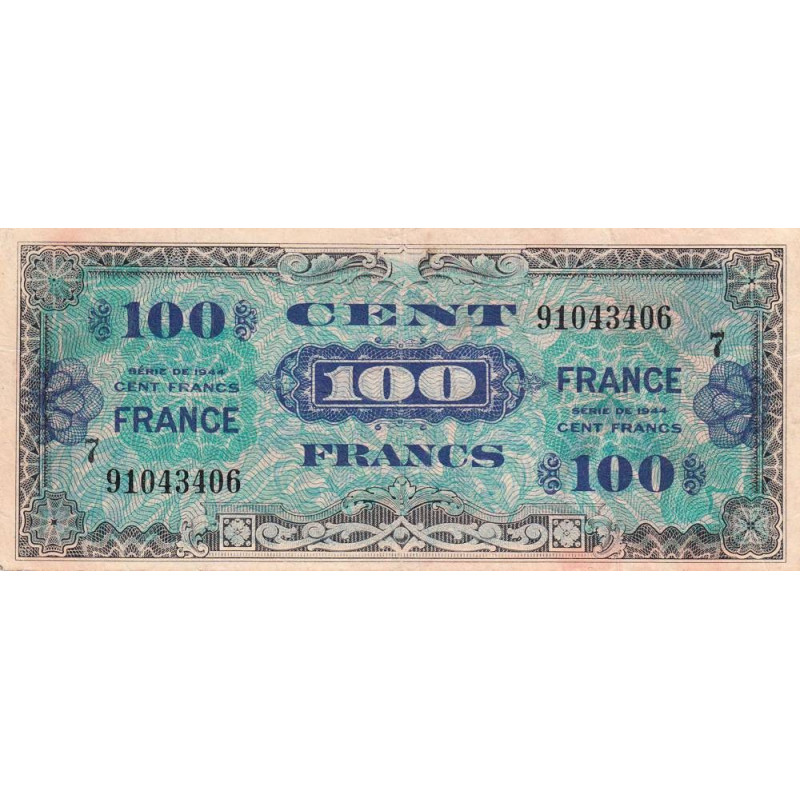 VF 25-07 - 100 francs - France - 1944 (1945) - Série 7 - Etat : TB+